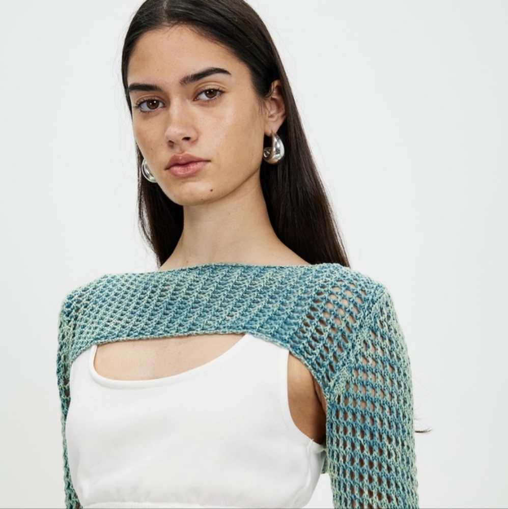 BDG Urban Outfitters Acid Wash Lattice Womens Shrug